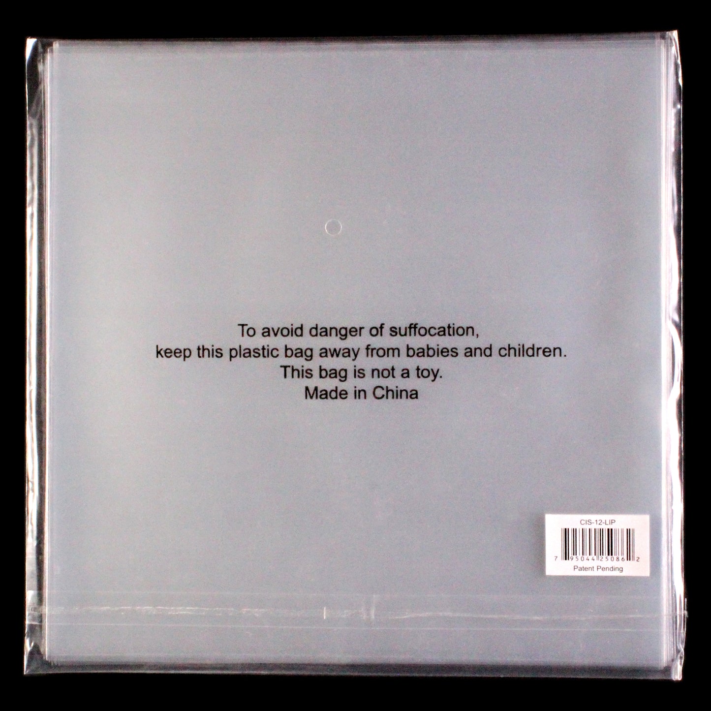 12" Inner Sleeves, Crystal Clear w/ Lip - 3 mil (25 pack)