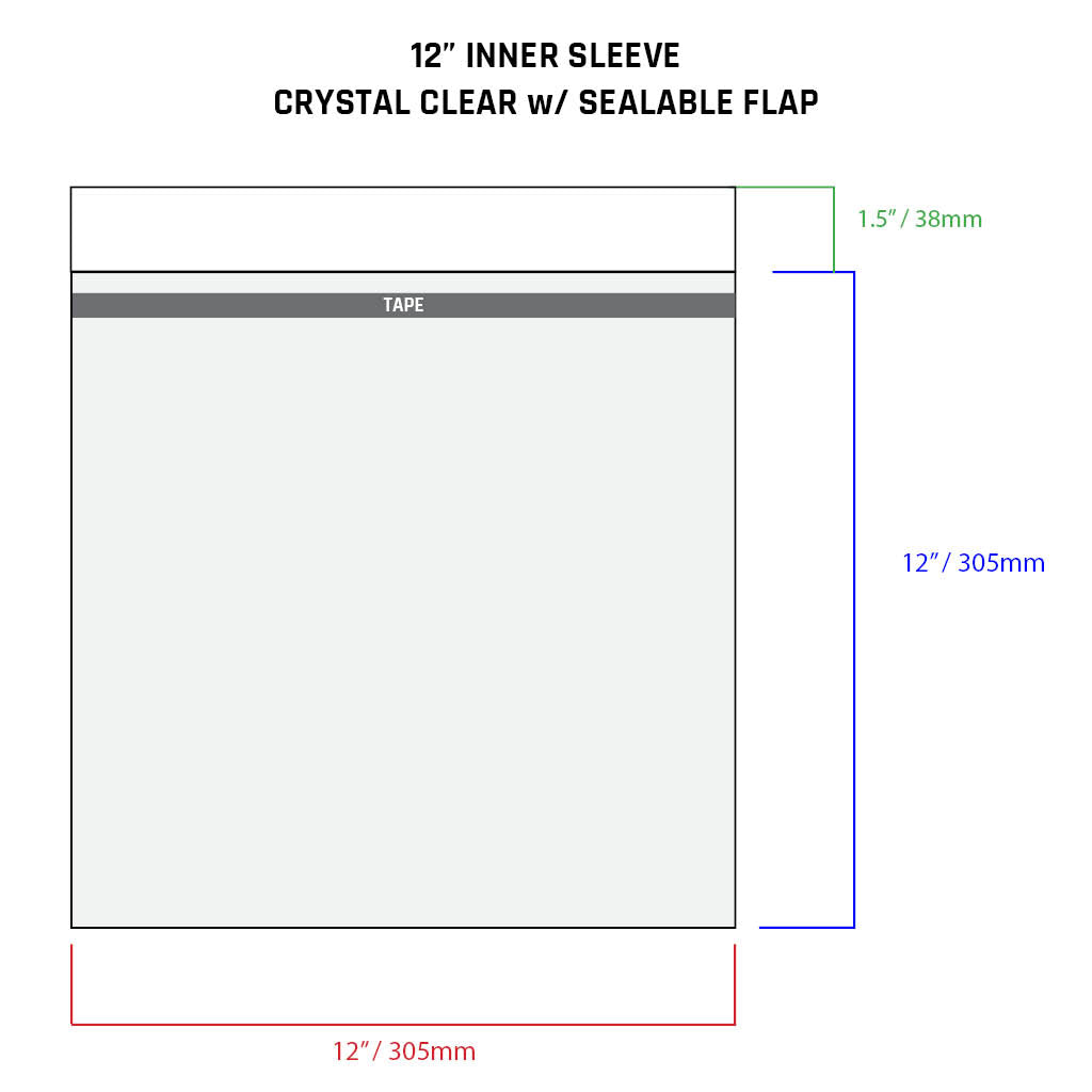 12" Inner Sleeves - All Styles (individual)