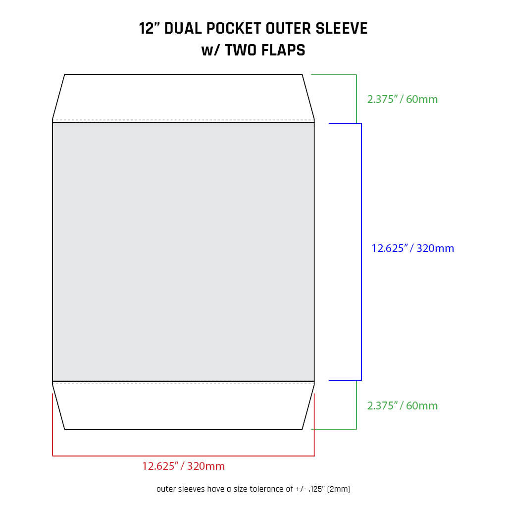 12" Outer Sleeves - All Styles (individual)