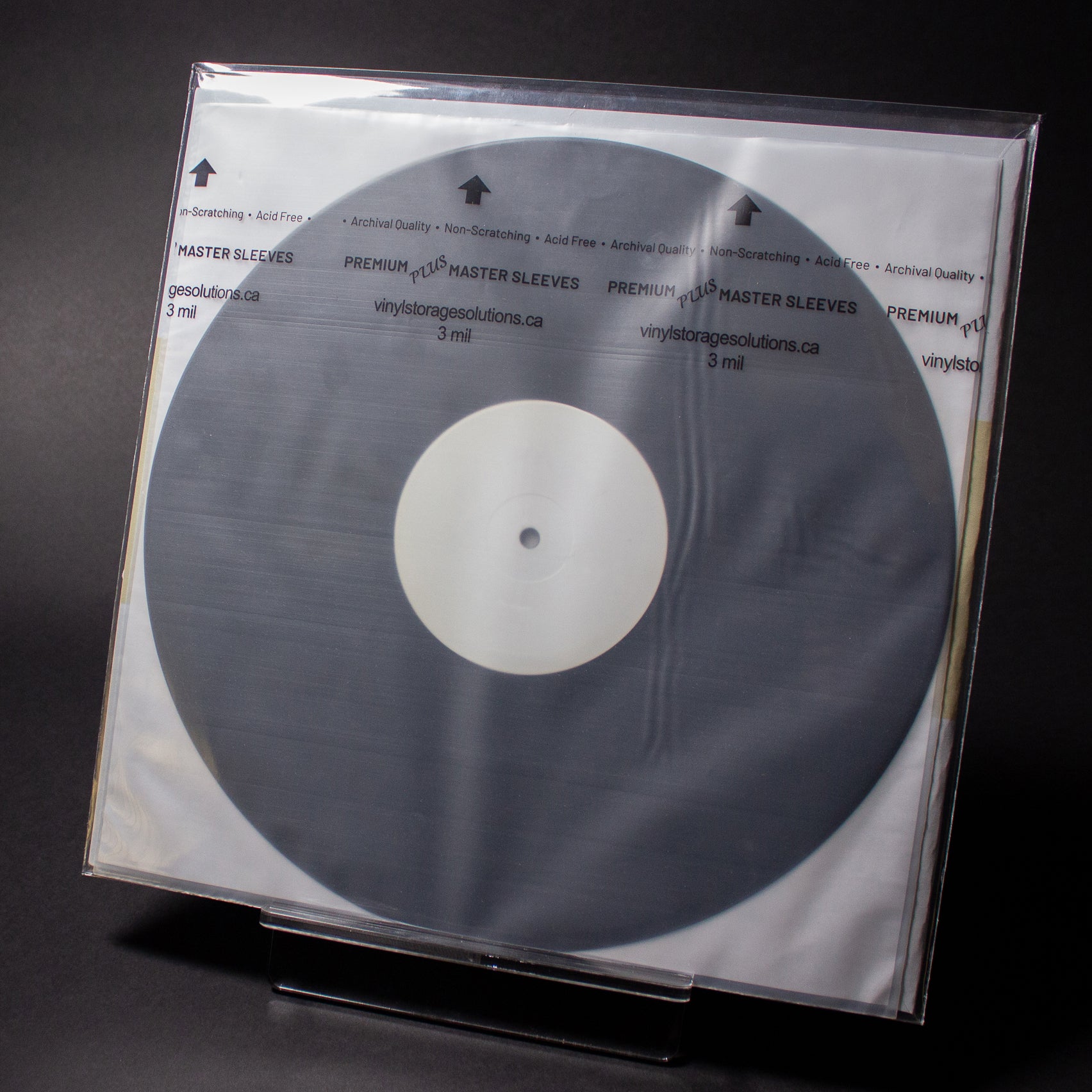 12" Dual Pocket Outer Sleeves w/ Two Flaps - 4mil (25 pack) - Vinyl Storage Solutions