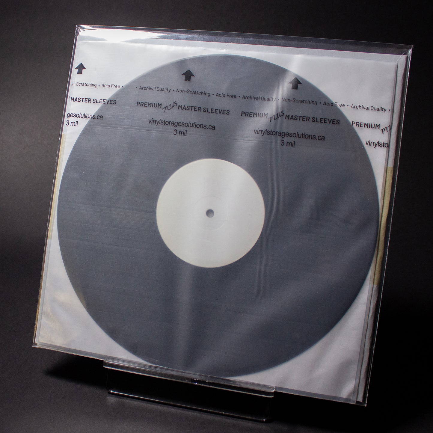 12" Dual Pocket Outer Sleeves w/ Two Flaps - 4mil (25 pack) - Vinyl Storage Solutions