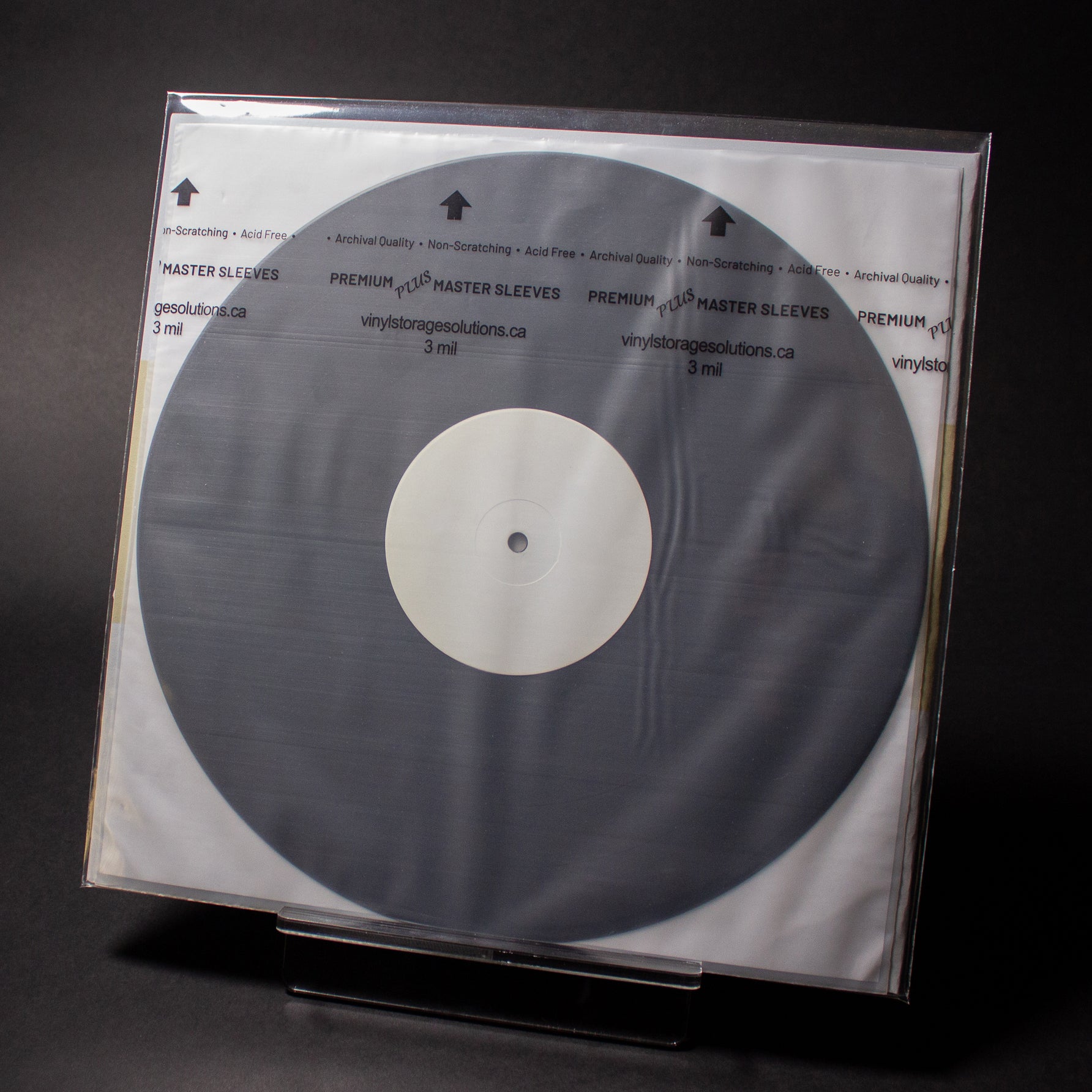 12" Dual Pocket Outer Sleeves w/ One Flap - 4mil (25 pack) - Vinyl Storage Solutions