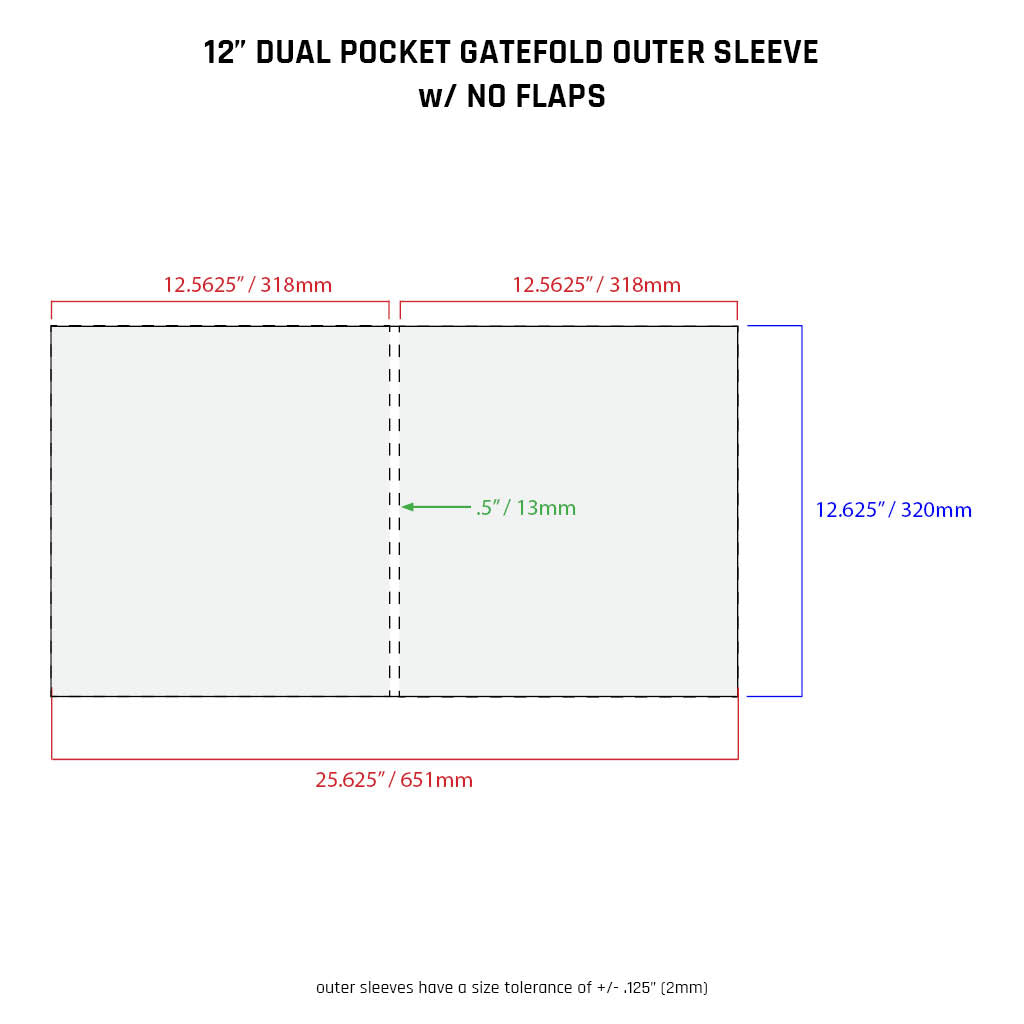 12" Outer Sleeves - All Styles (individual)