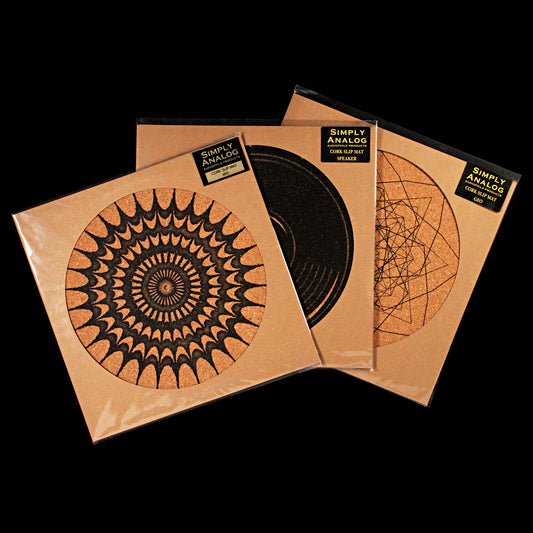 Simply Analog Cork Slip Mat - Printed - Vinyl Storage Solutions