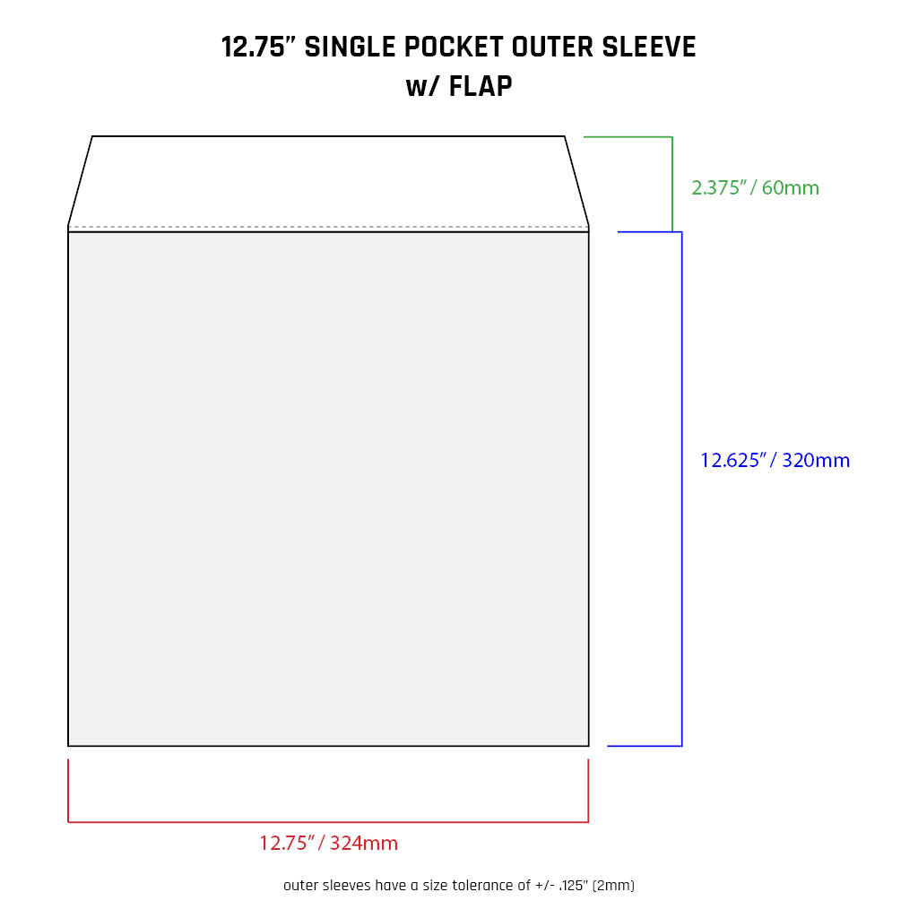 12.75" Outer Sleeves - All Styles (individual)