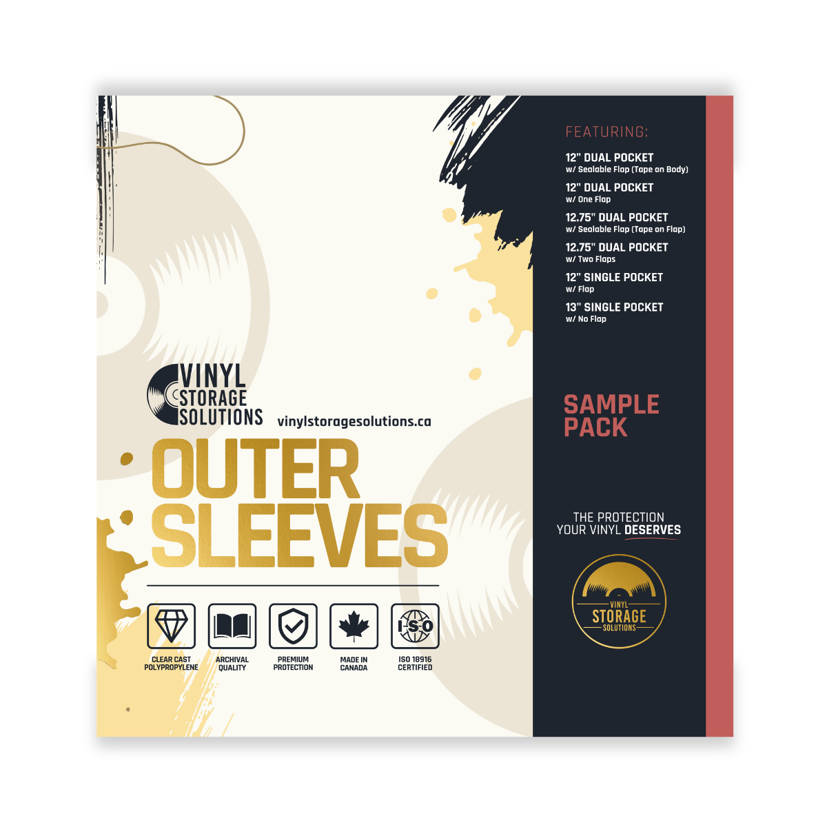 LP Outer Sleeve Sample Pack