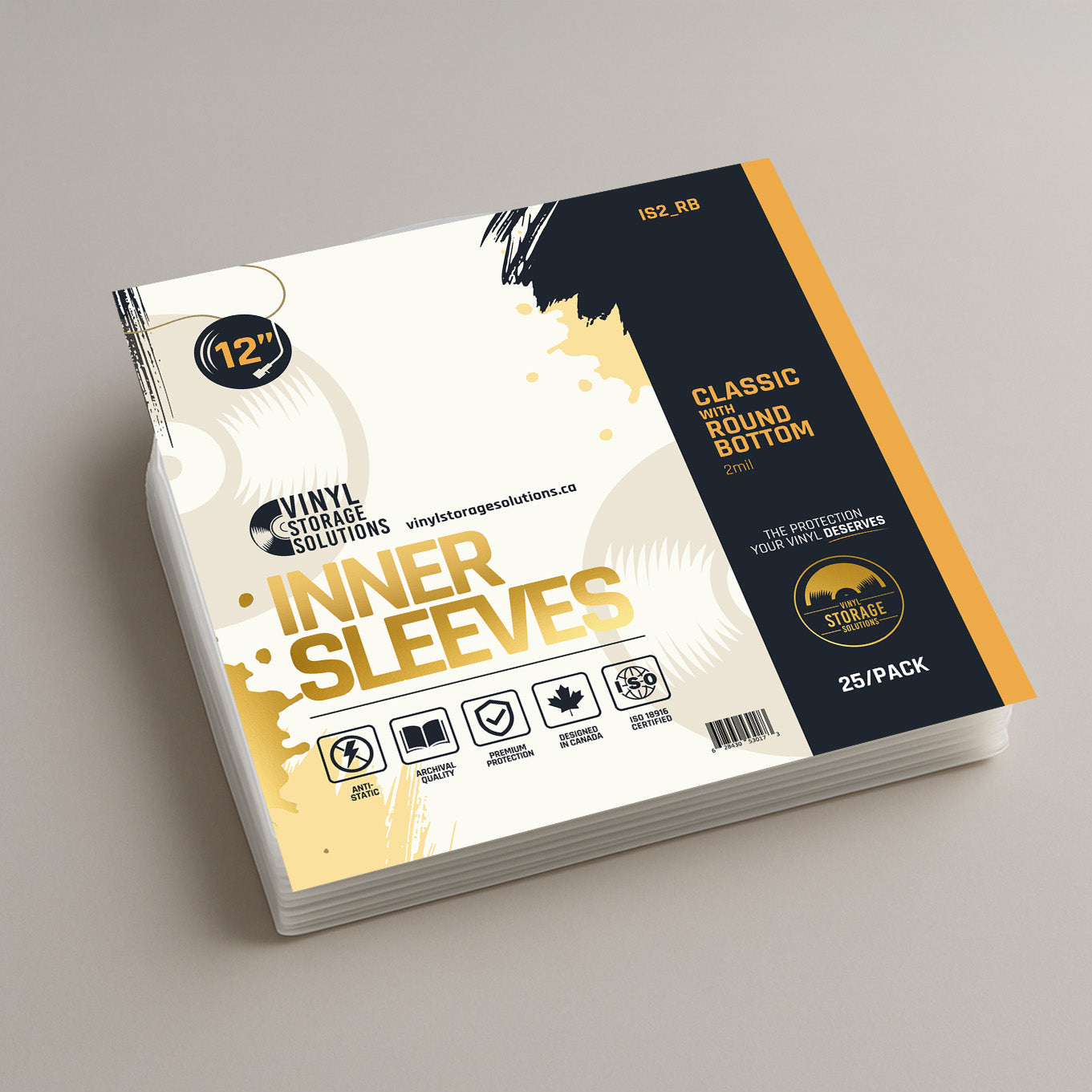12" Inner Sleeves w/ Round Bottom - 2mil (25 pack)