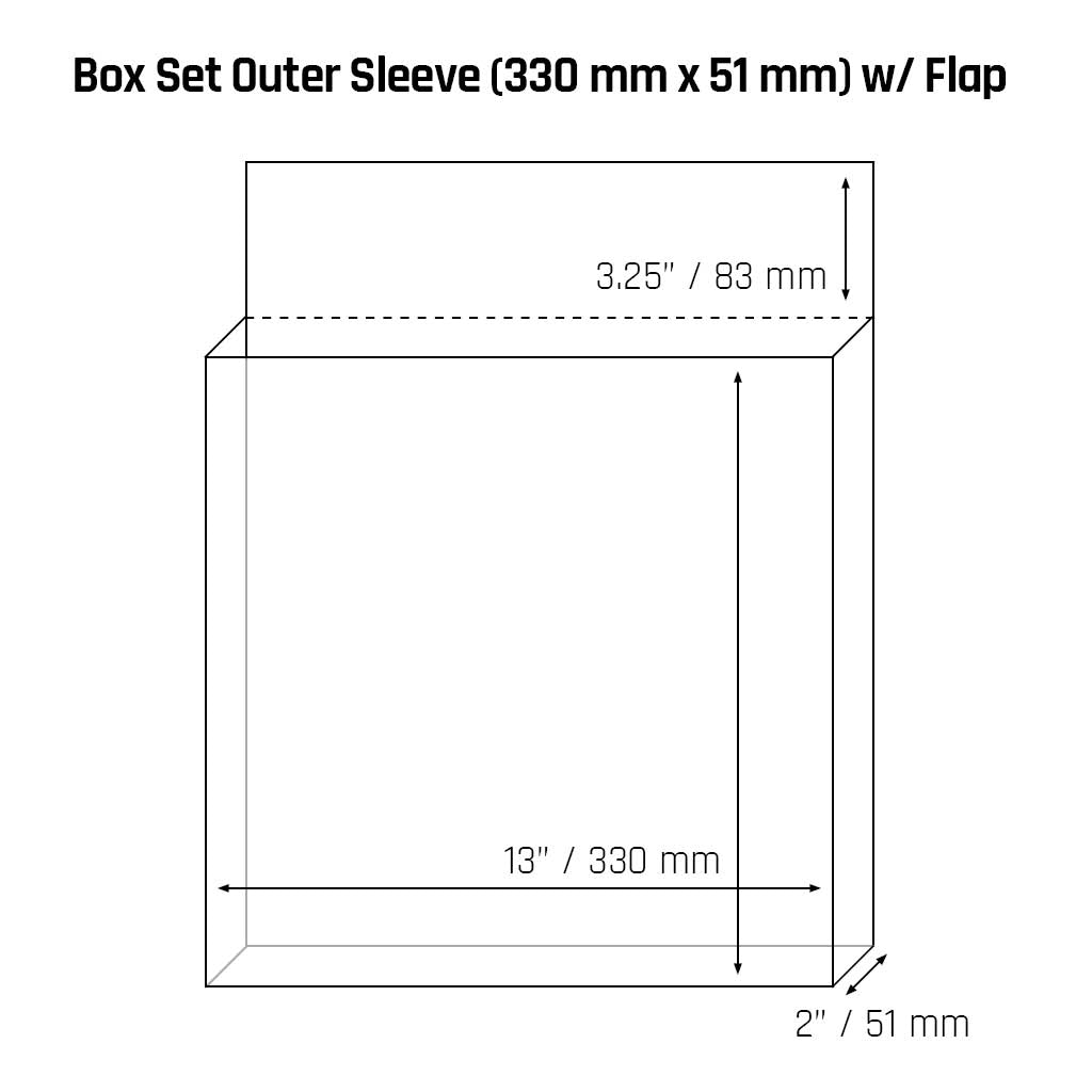 Extra Large Box Set Outer Sleeve (330 × 51 mm) - 3mil