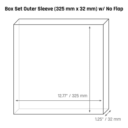 Box Set Outer Sleeve (325 mm x 32 mm) - 3mil - Vinyl Storage Solutions