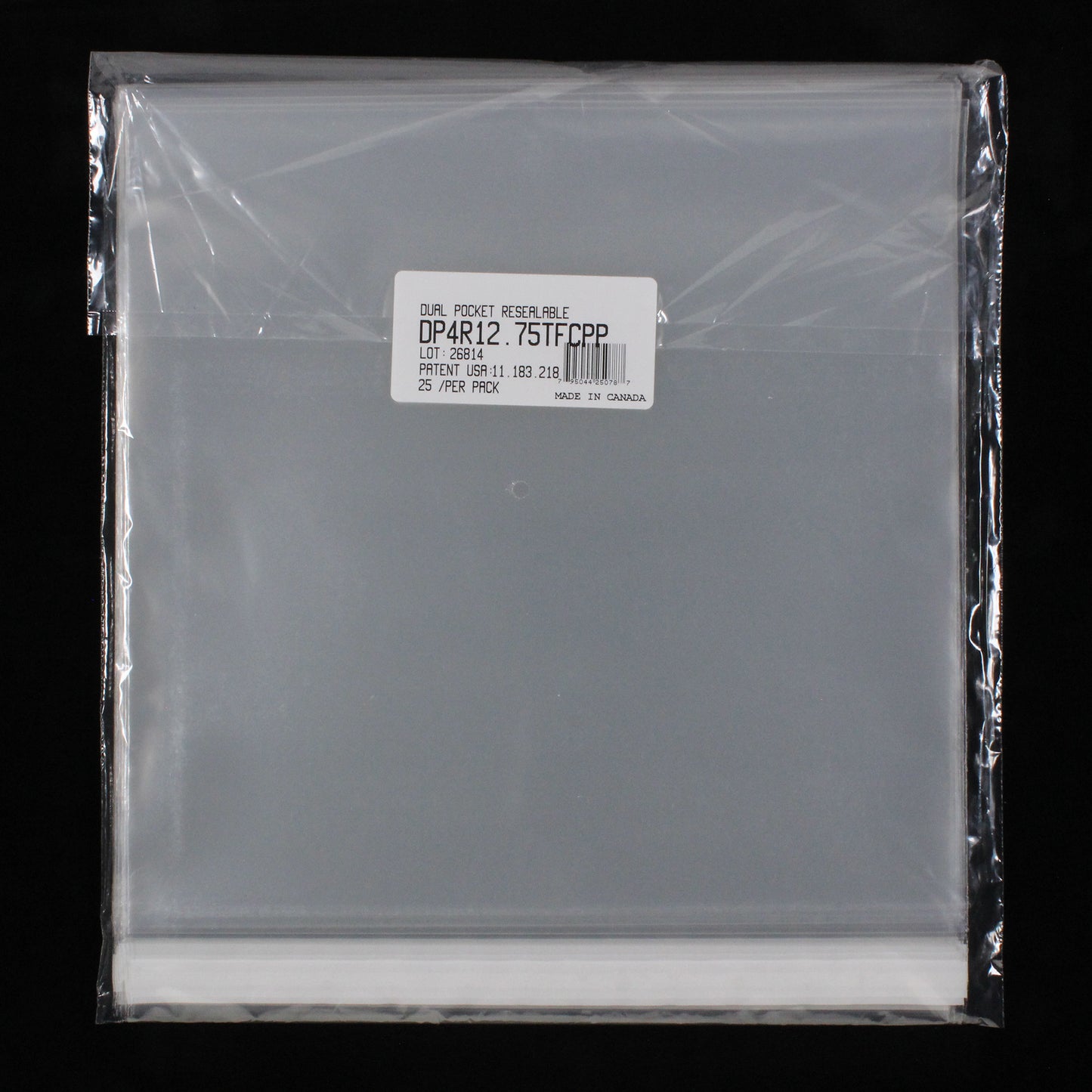 12.75" Dual Pocket Outer Sleeves w/ Sealable Flap (Tape on Flap) - 4mil (25 pack) - Vinyl Storage Solutions