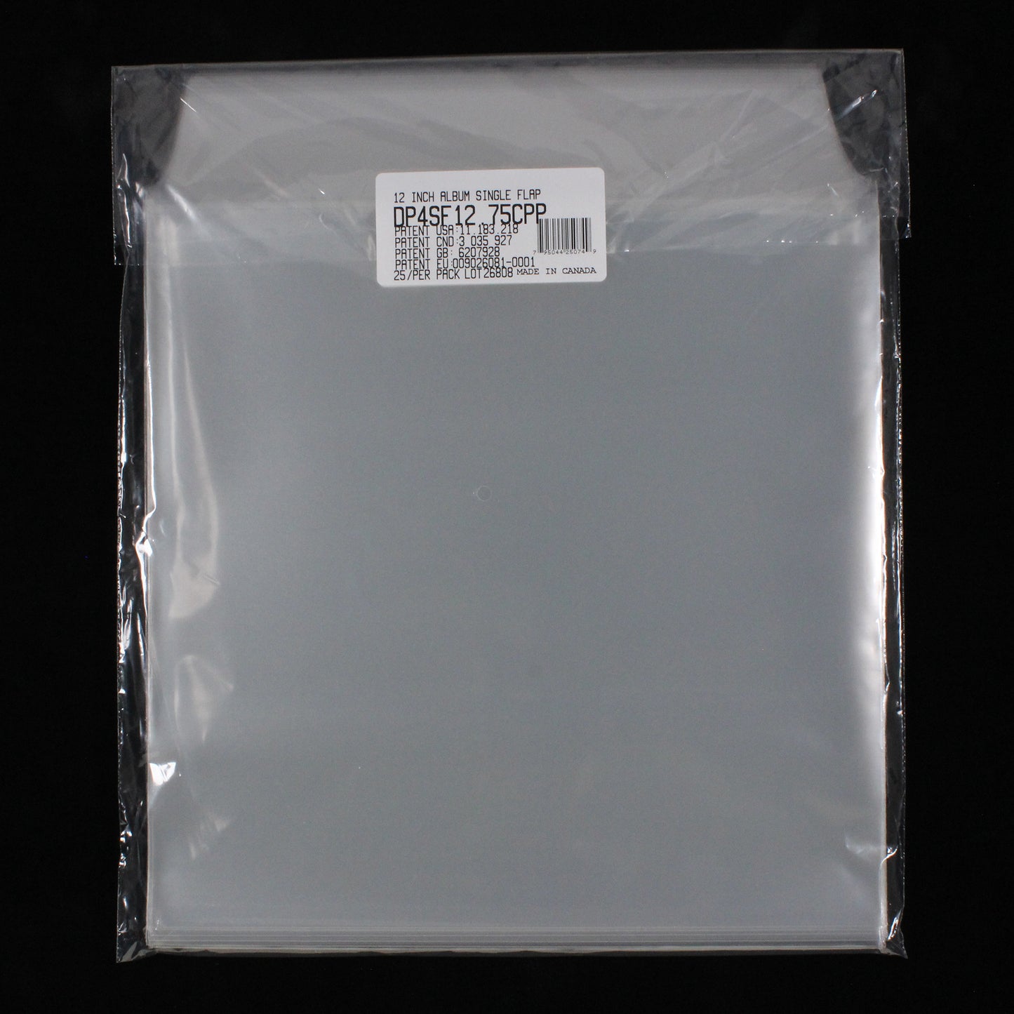 12.75" Dual Pocket Outer Sleeves w/ One Flap - 4mil (25 pack) - Vinyl Storage Solutions