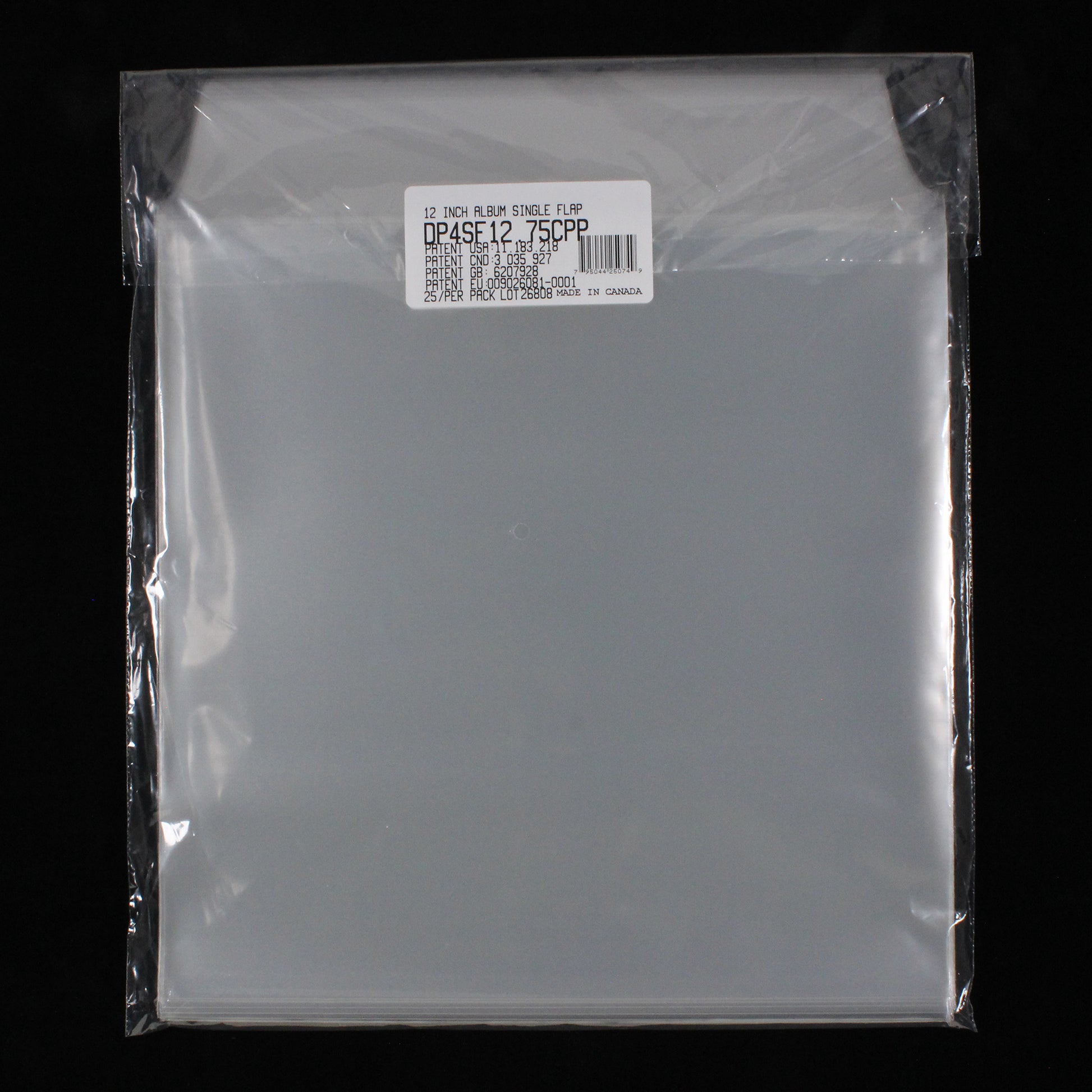 12.75" Dual Pocket Outer Sleeves w/ One Flap - 4mil (25 pack) - Vinyl Storage Solutions