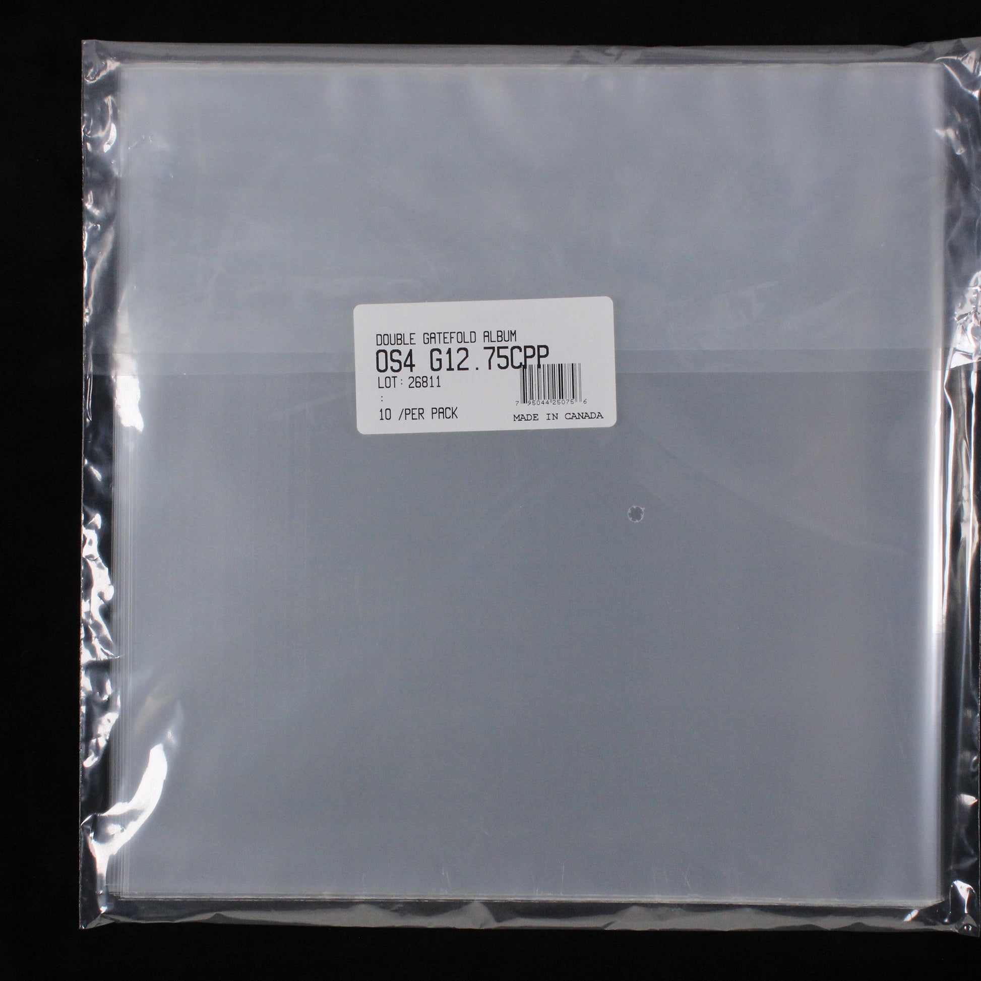 12.75" Gatefold Outer Sleeves w/ No Flaps - 4mil (10 pack) - Vinyl Storage Solutions