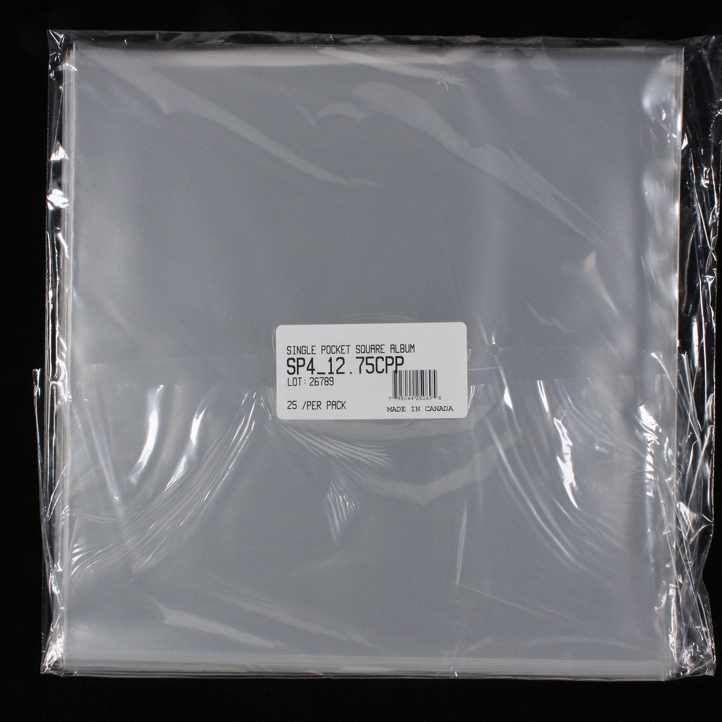 12.75" Single Pocket Outer Sleeves w/ No Flap - 4mil (25 pack) - Vinyl Storage Solutions