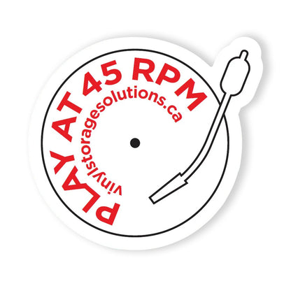 PLAY AT 45 RPM Stickers - Sheet of 10