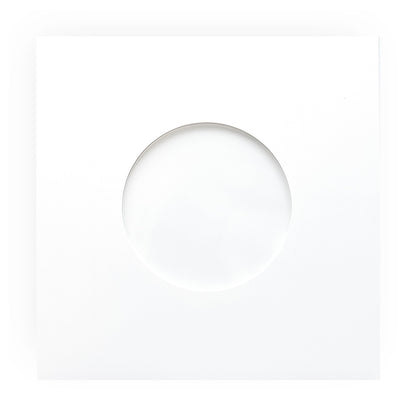 7" Blank Cardboard Jacket w/ Label Cutout & Built-In Clear Inner Sleeve