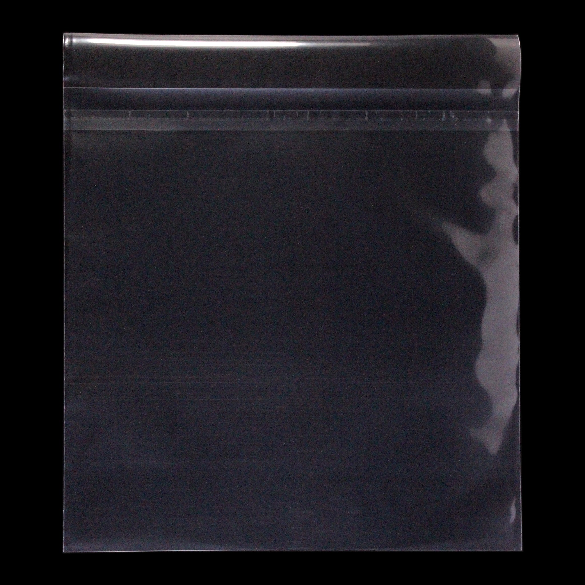 12" Inner Sleeves, Crystal Clear w/ Sealable Flap - 3 mil (25 pack)
