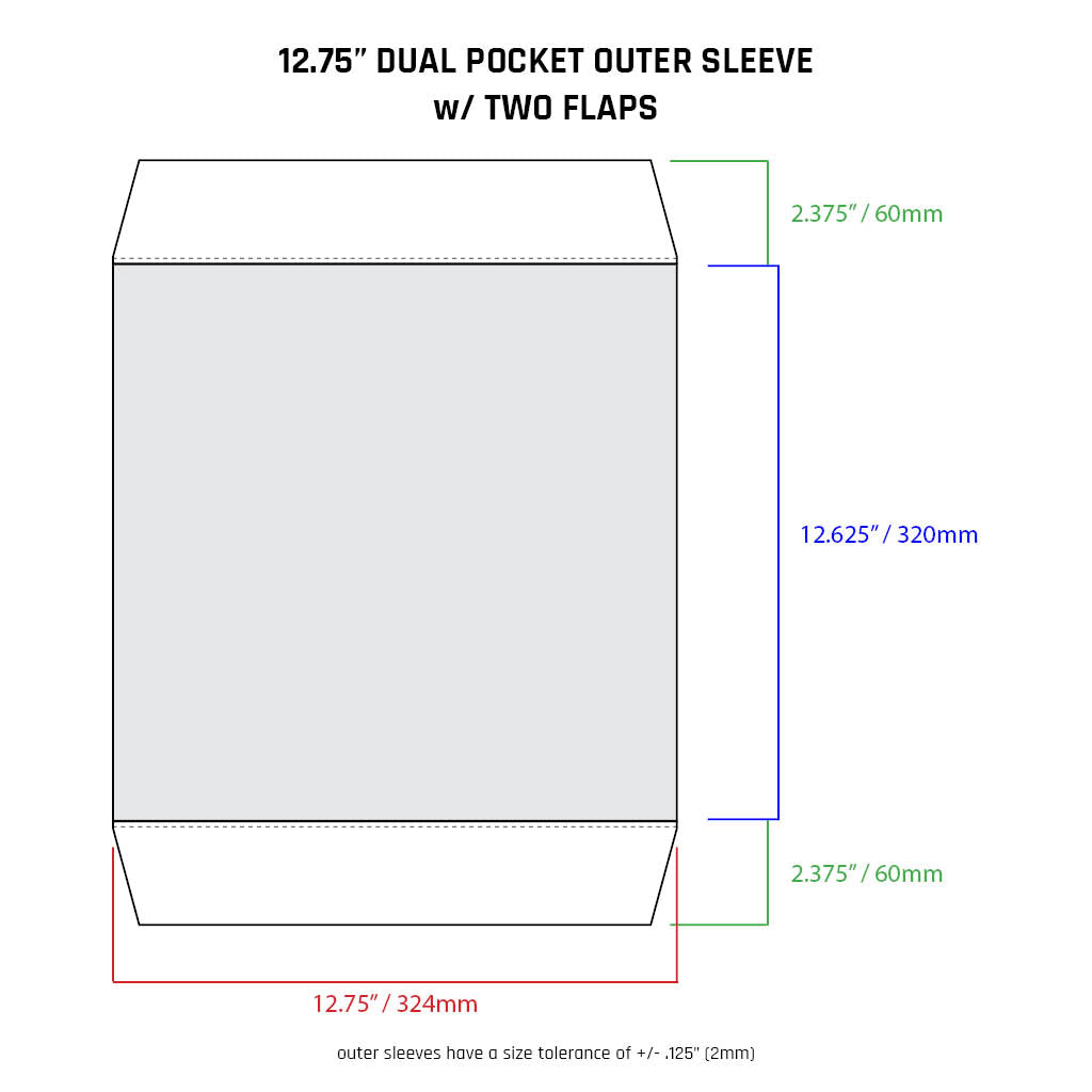 12.75" Outer Sleeves - All Styles (individual)
