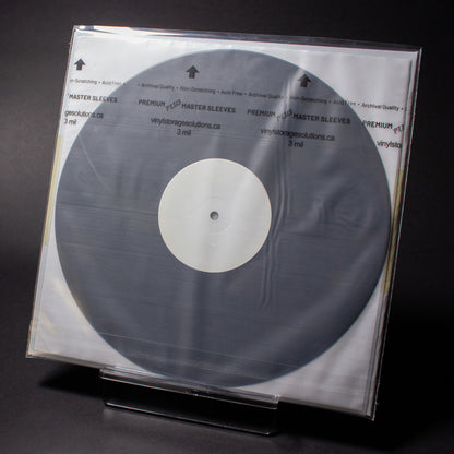 12" Dual Pocket Outer Sleeves w/ Sealable Flap (Tape on Flap) - 4mil (25 pack) - Vinyl Storage Solutions