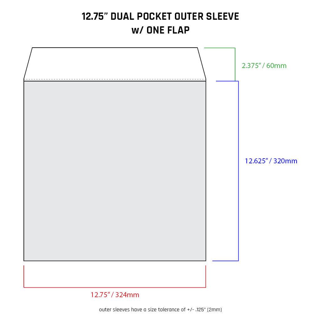 12.75" Outer Sleeves - All Styles (individual)