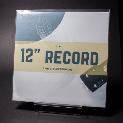 12" Dual Pocket Outer Sleeves w/ One Flap - 4mil (25 pack) - Vinyl Storage Solutions