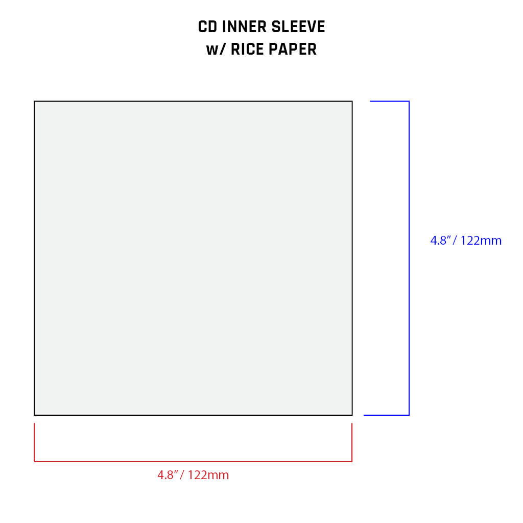 CD/DVD Inner Sleeves w/ Rice Paper - 2mil (25 pack)