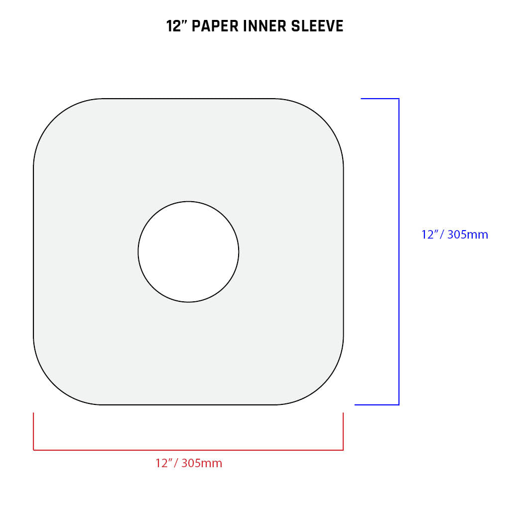 12" Paper Inner Sleeves (25 pack)
