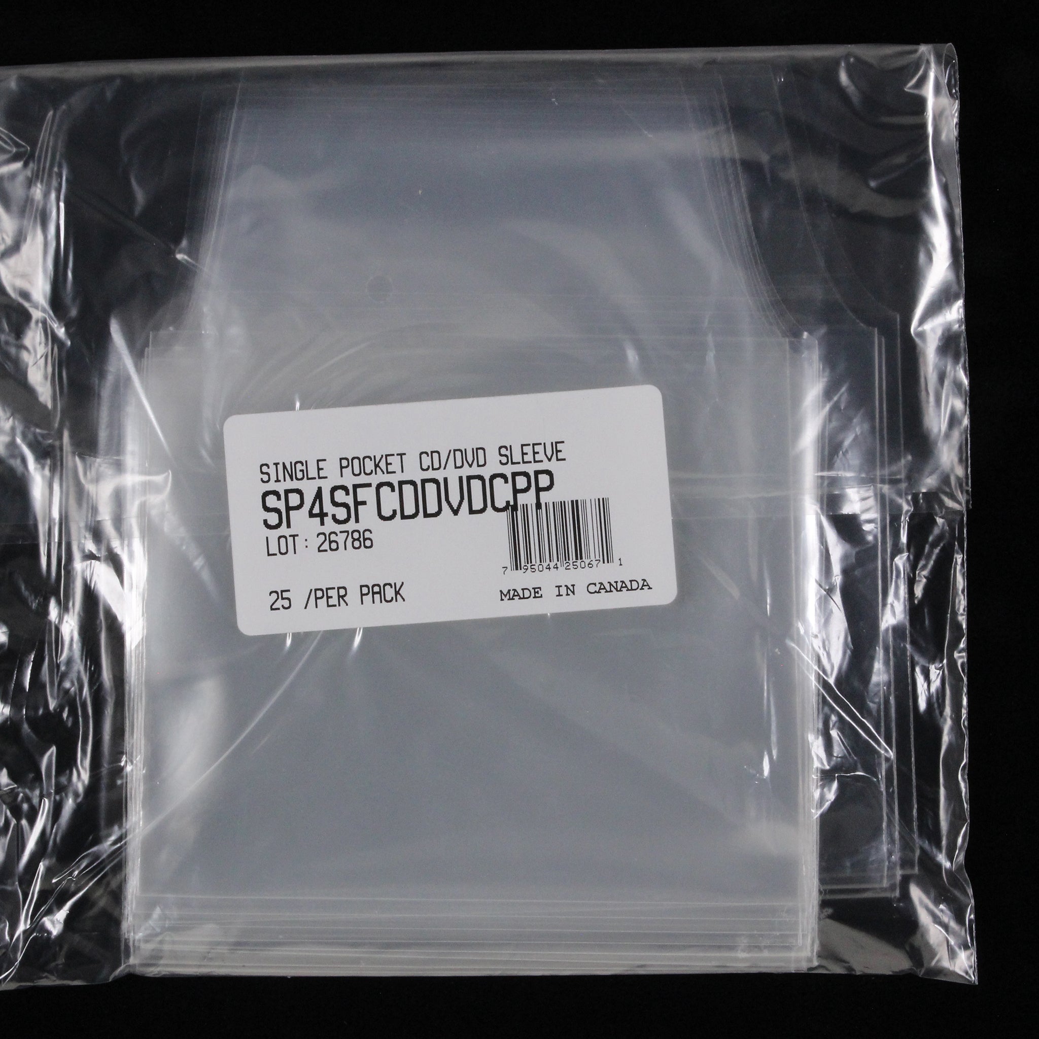 CD/DVD Single Pocket Outer Sleeves w/ Flap - 4mil (25 pack