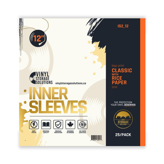 12" Inner Sleeves w/ Rice Paper - 2mil (25 pack)