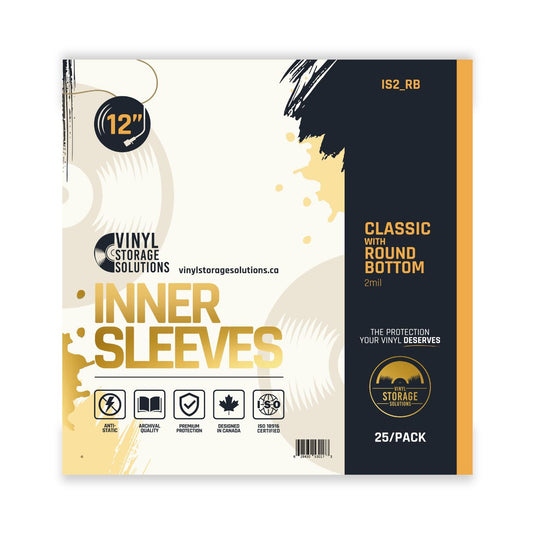 12" Inner Sleeves w/ Round Bottom - 2mil (25 pack)