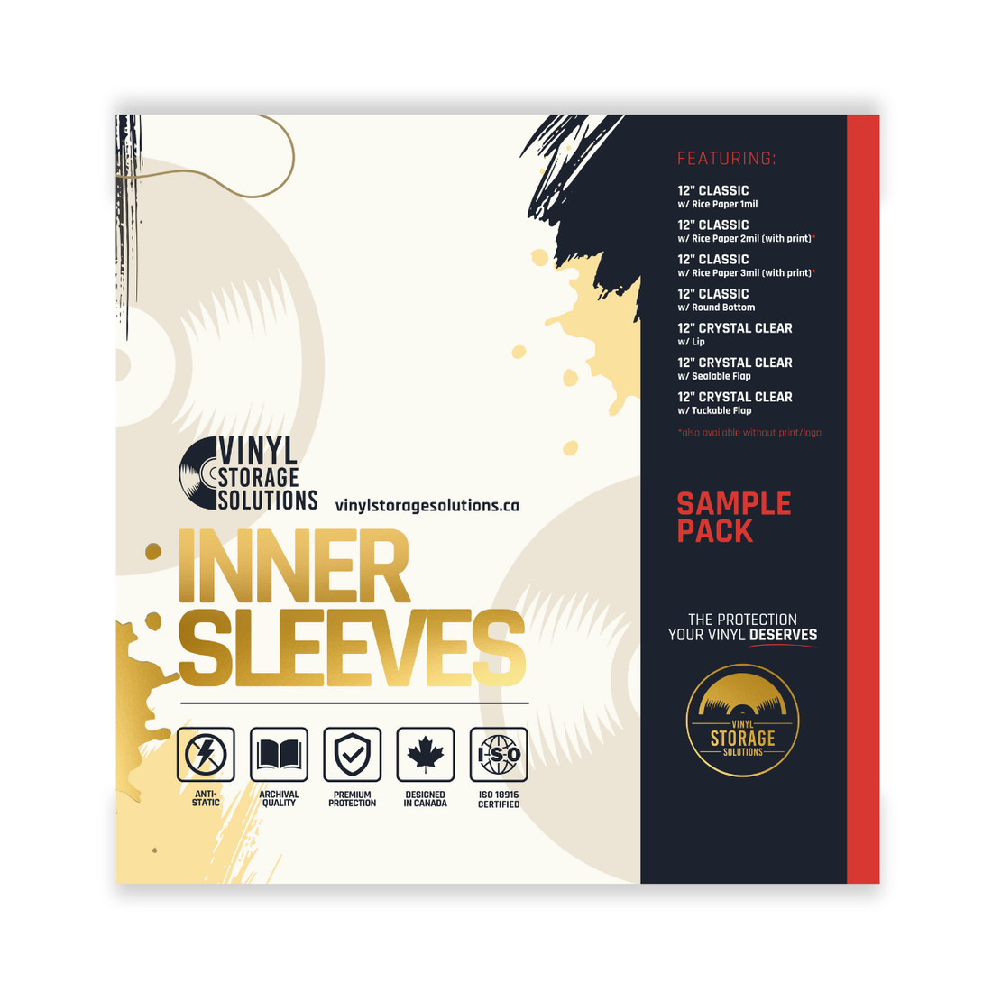 LP Inner Sleeve Sample Pack | Compare Inner Sleeve Styles & Materials ...