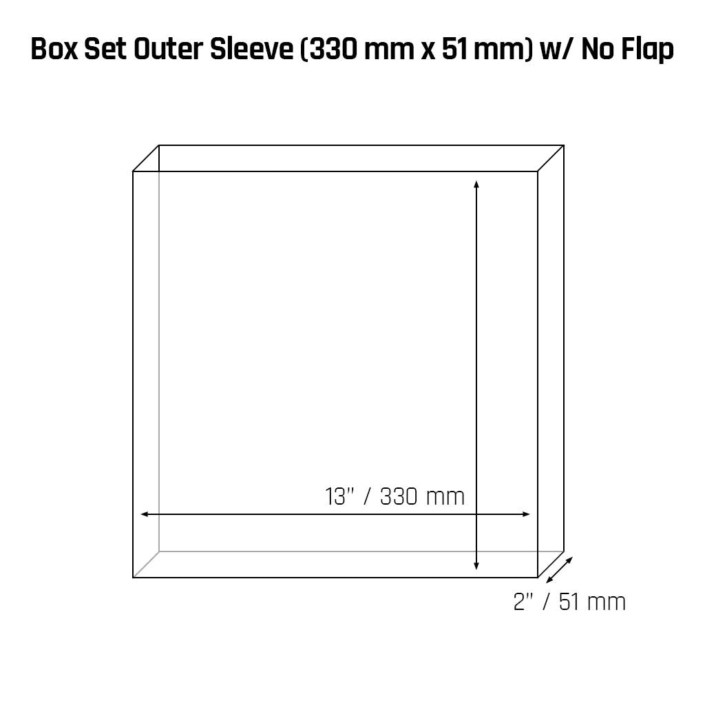 Extra Large Box Set Outer Sleeve (330 × 51 mm) - 3mil