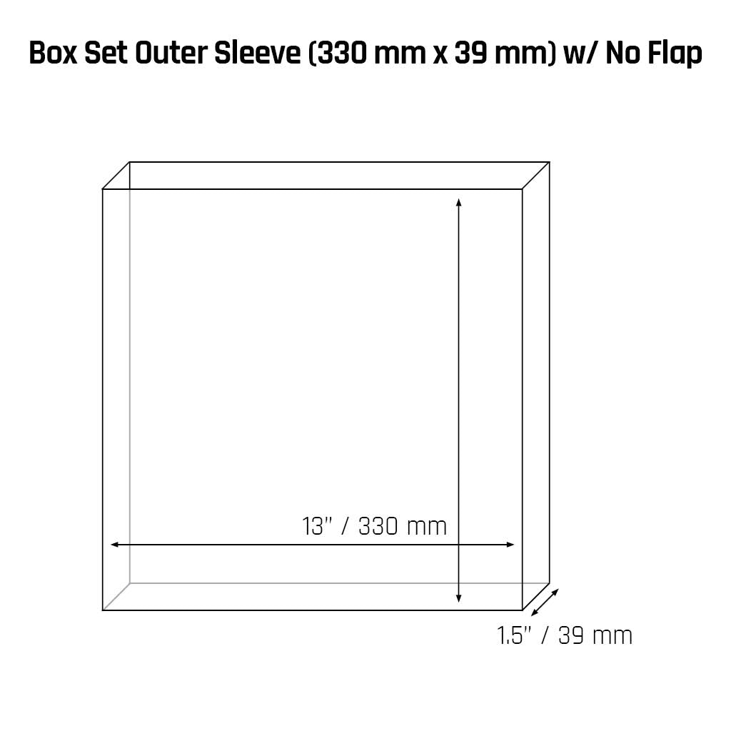 Oversized Vinyl Box Set Outer Sleeves (330 mm x 39 mm) - 3mil