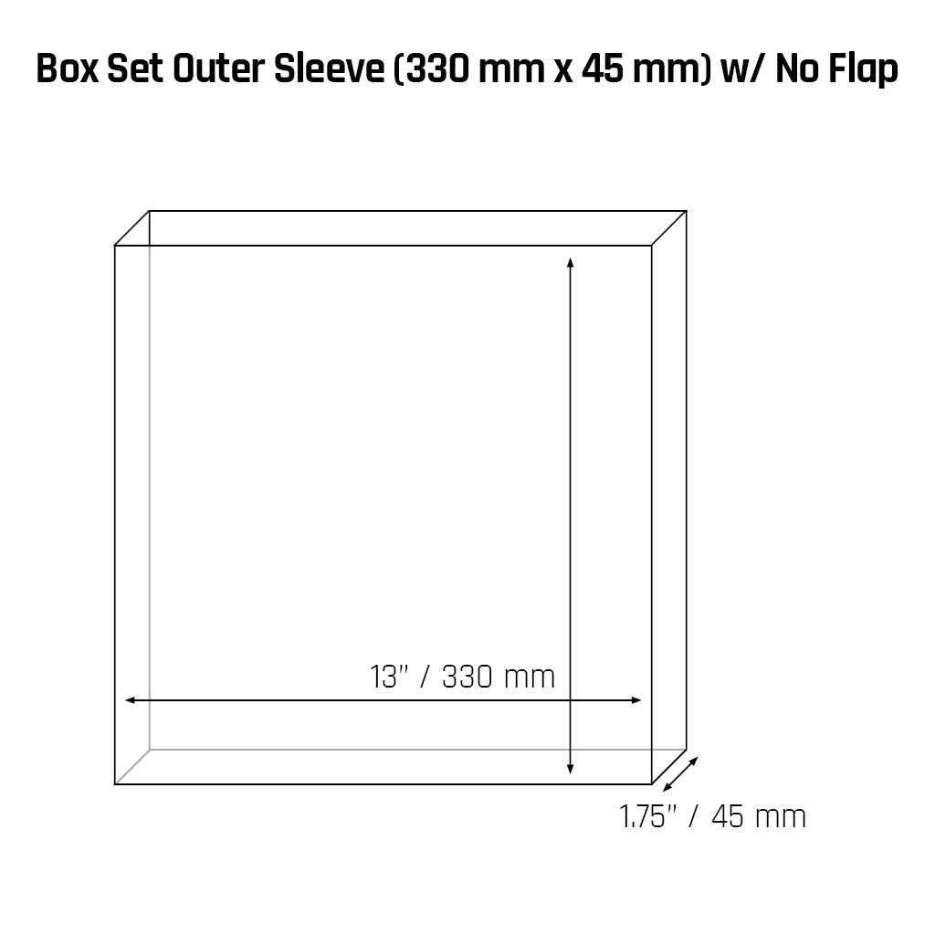 Extra Thick Box Set Outer Sleeve (330 × 45 mm) - 3mil