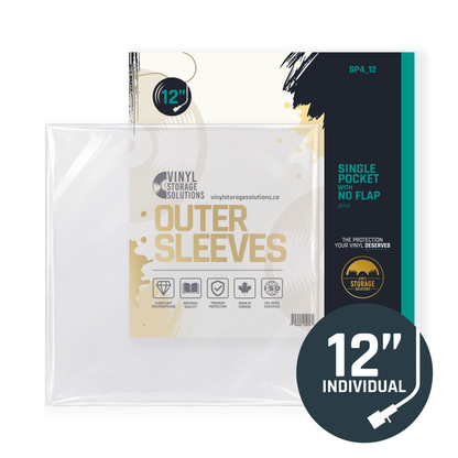 12" Outer Sleeves - All Styles (individual)