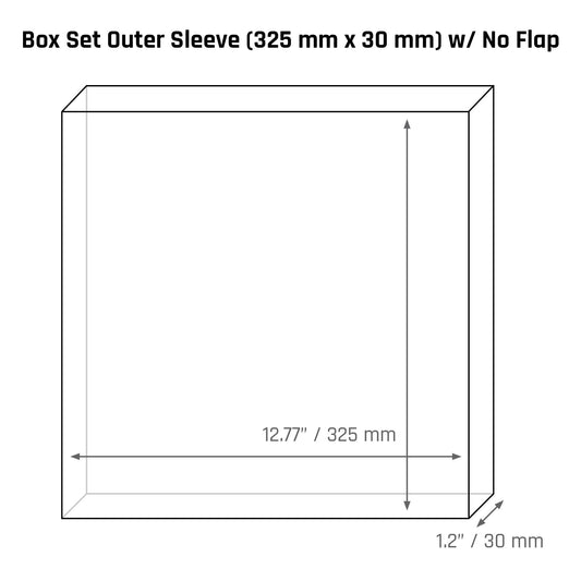 Box Set Outer Sleeve (325 mm x 30 mm) - 3mil - Vinyl Storage Solutions