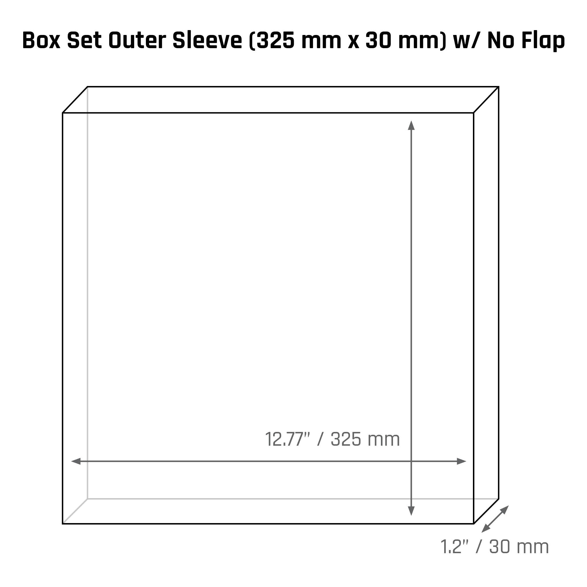 Box Set Outer Sleeve (325 mm x 30 mm) - 3mil - Vinyl Storage Solutions
