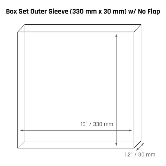 Box Set Outer Sleeve (330 mm x 30 mm) - 3mil - Vinyl Storage Solutions