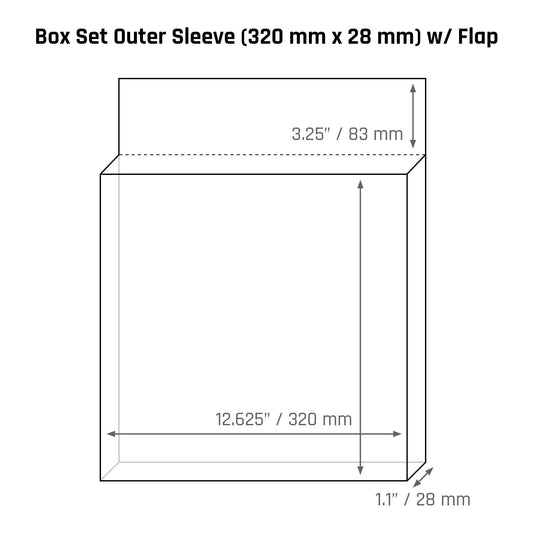 Box Set Outer Sleeve (320 mm x 28 mm) - 3mil - Vinyl Storage Solutions