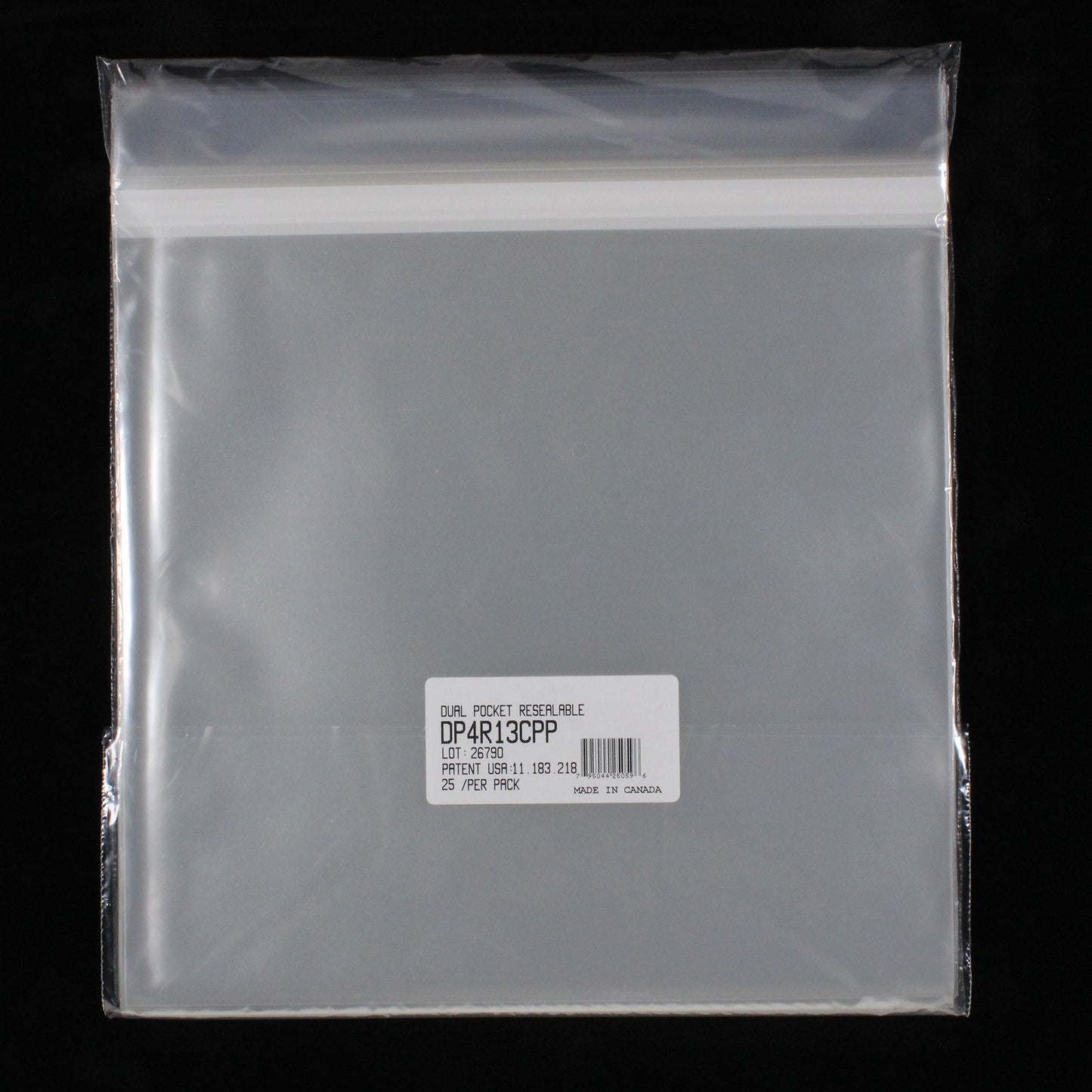13" Dual Pocket Outer Sleeves w/ Sealable Flap - 4mil (25 pack)