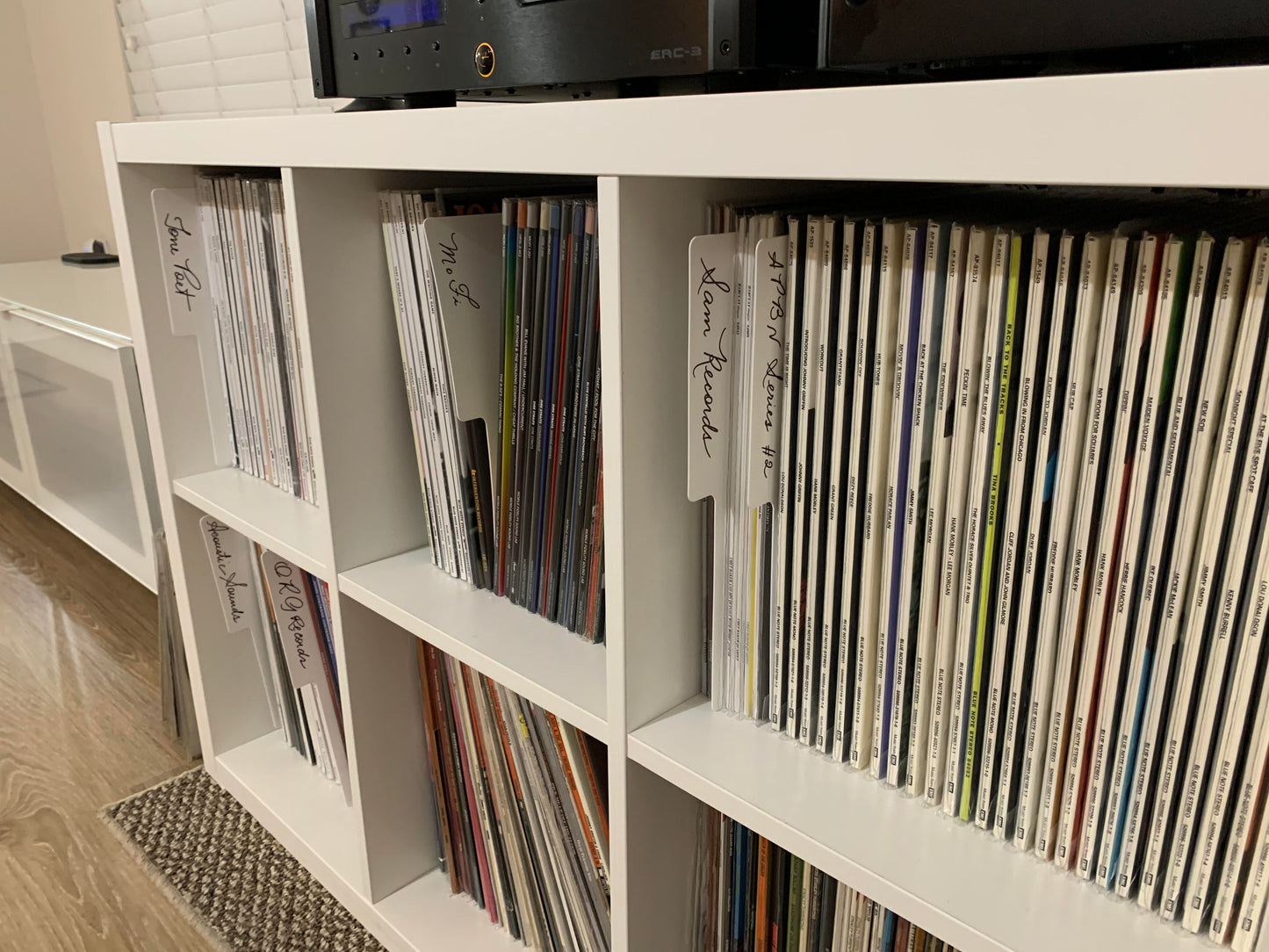Record Dividers - Blank White - Vinyl Storage Solutions