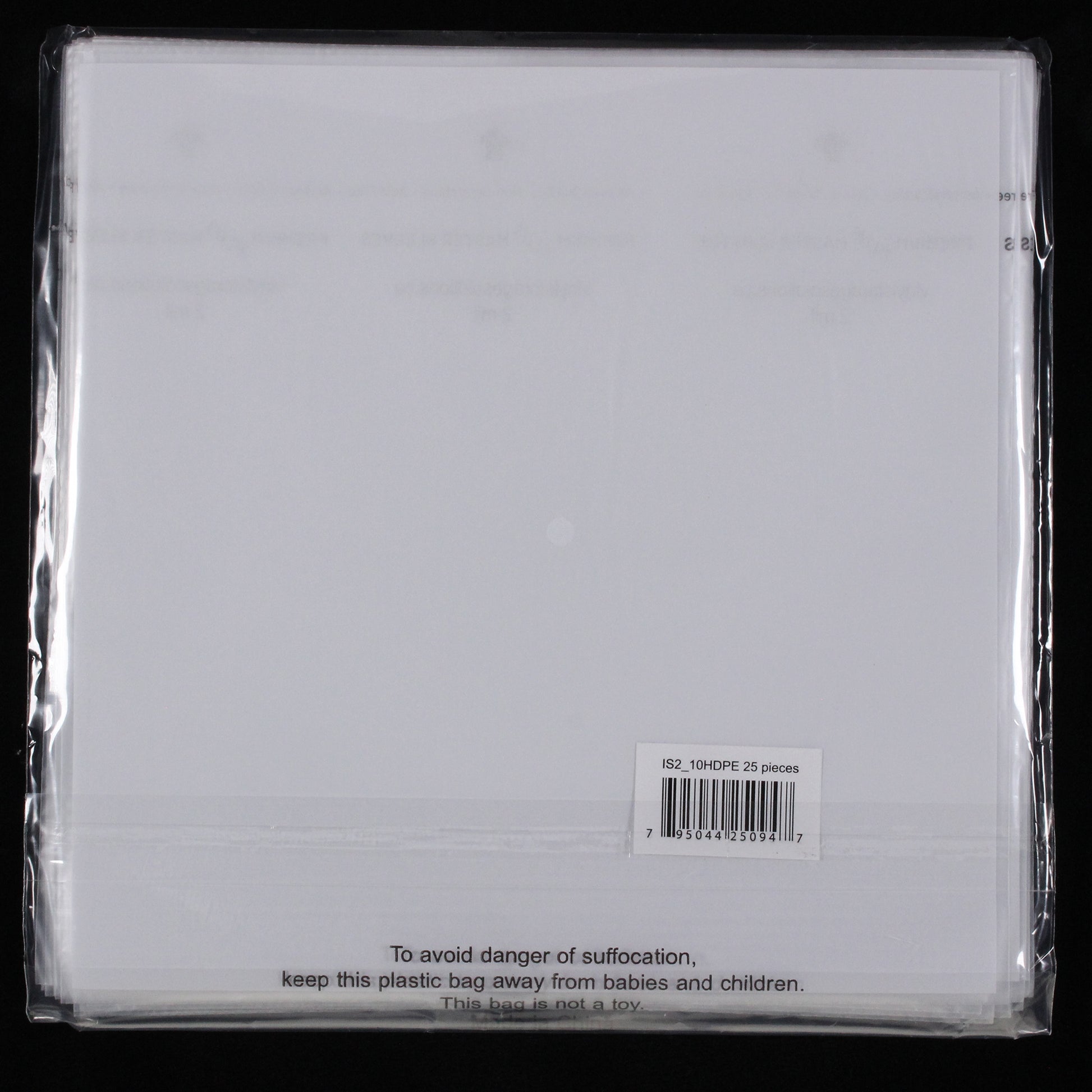 10" Inner Sleeves w/ Rice Paper - 2mil (25 pack) - Vinyl Storage Solutions