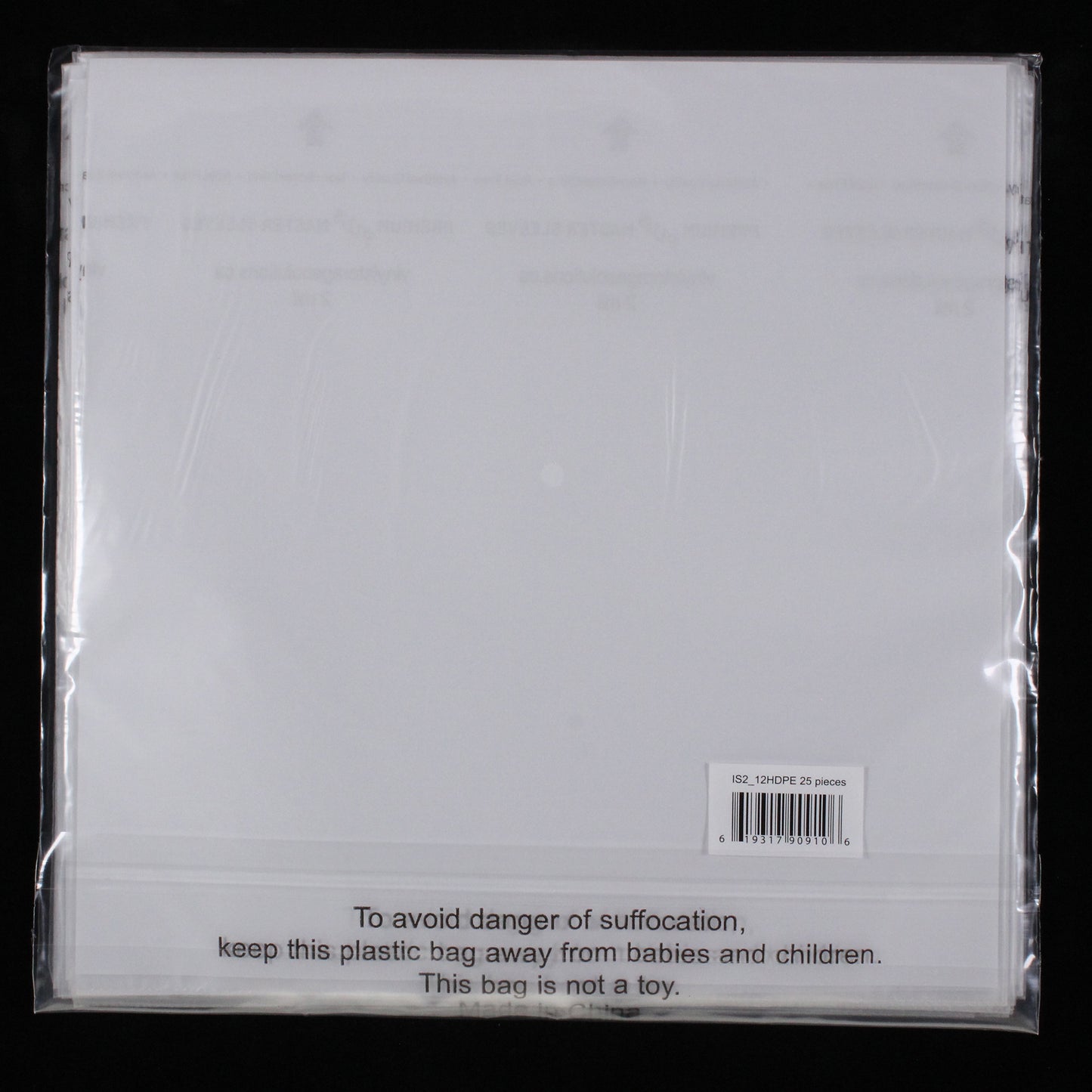 12" Inner Sleeves w/ Rice Paper - 2mil (25 pack) - Vinyl Storage Solutions