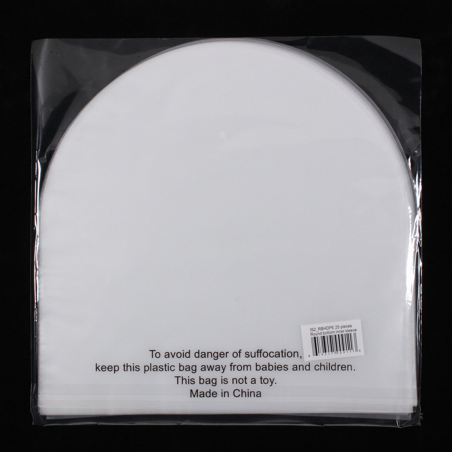 12 Inner Sleeves w/ Round Bottom - 2mil (25 pack) – Vinyl Storage Solutions