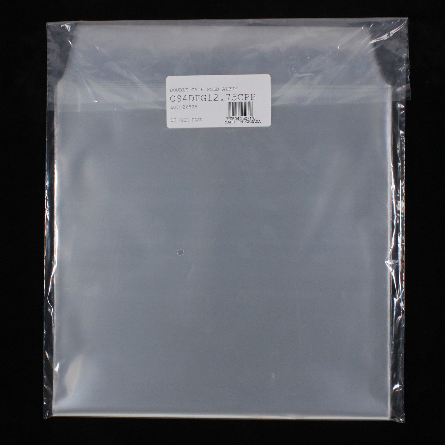 12.75" Gatefold Outer Sleeves w/ Two Flaps - 4mil (10 pack)