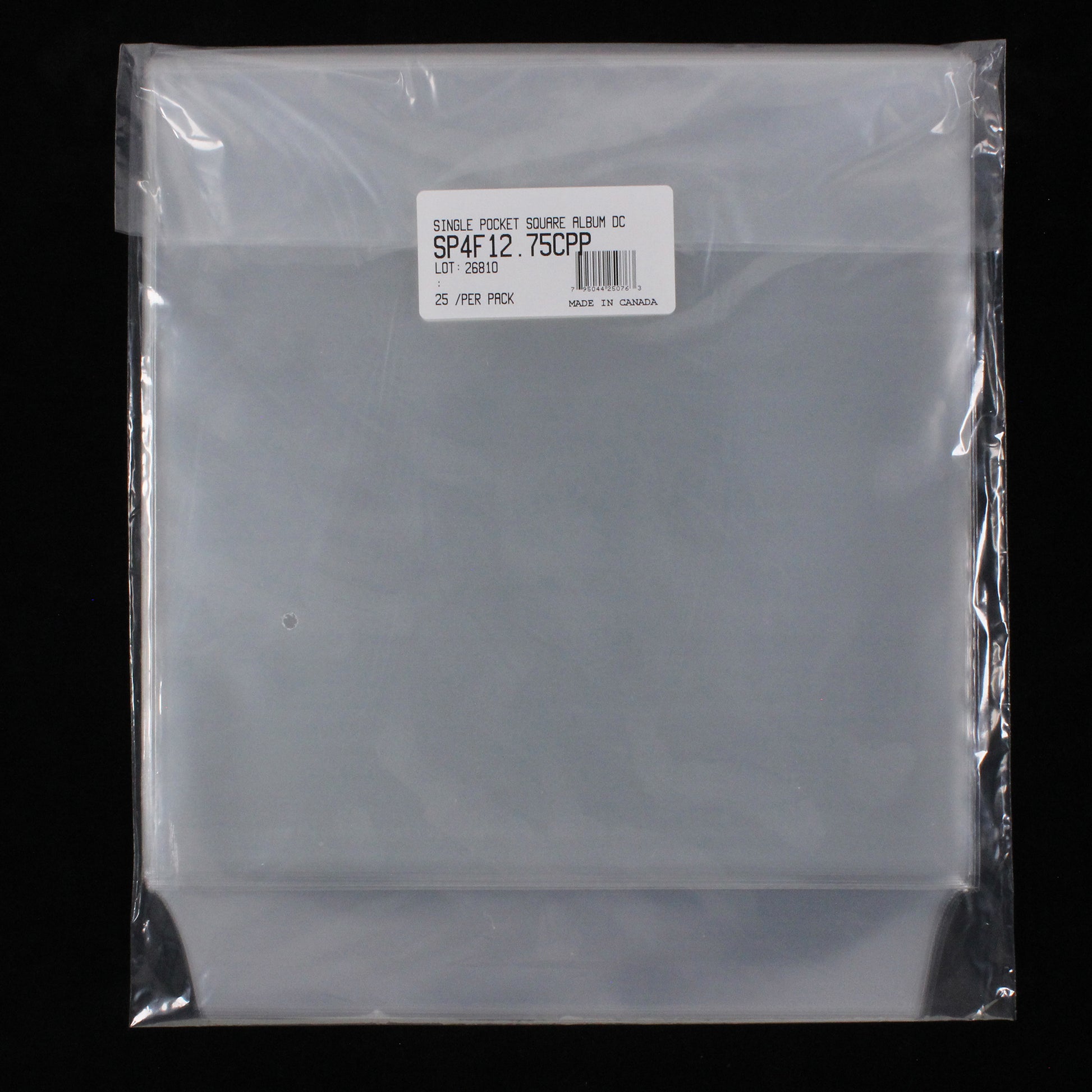 12.75" Single Pocket Outer Sleeves w/ Flap - 4mil (25 pack) - Vinyl Storage Solutions