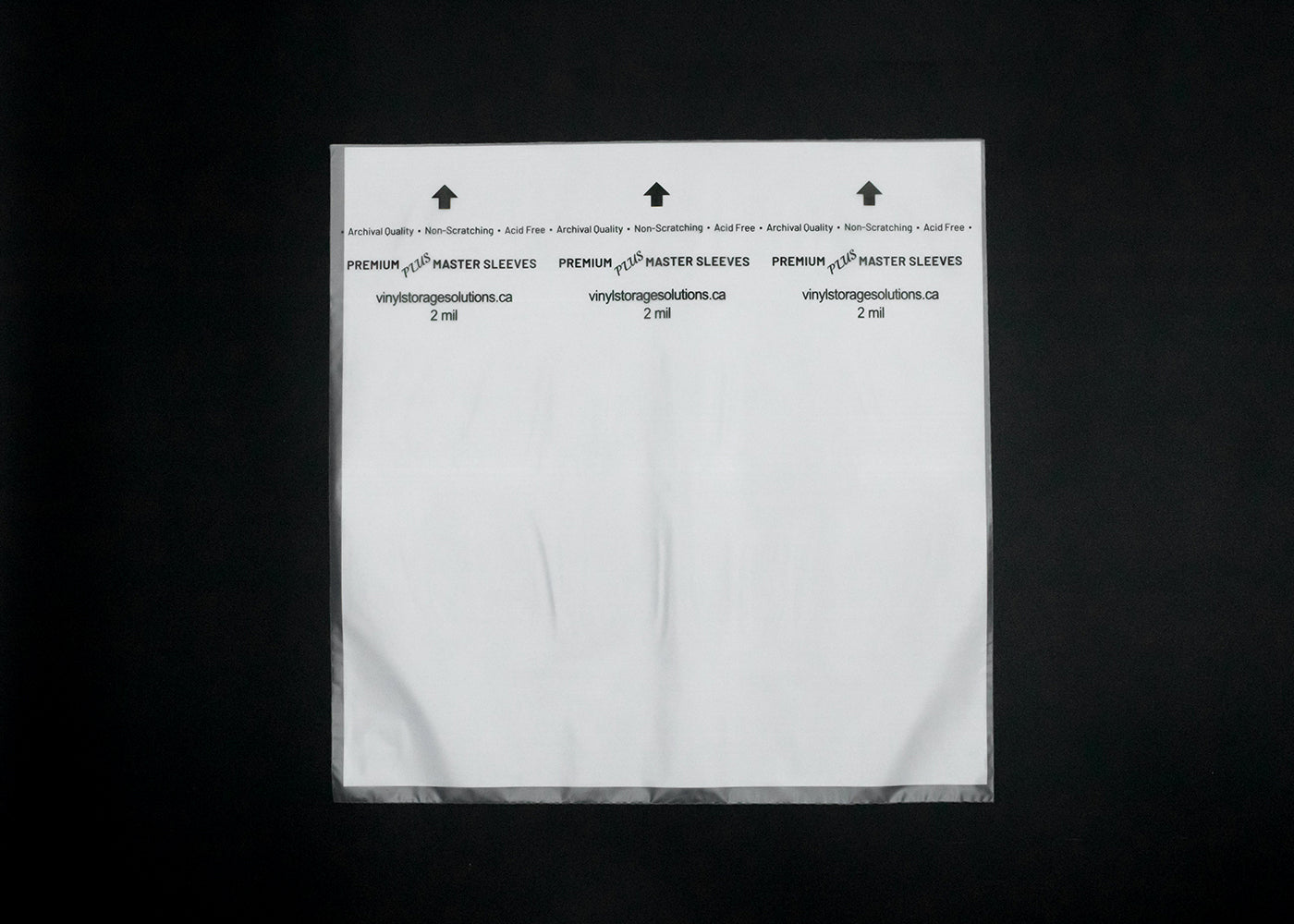 10" Inner Sleeves w/ Rice Paper - 2mil (25 pack) - Vinyl Storage Solutions