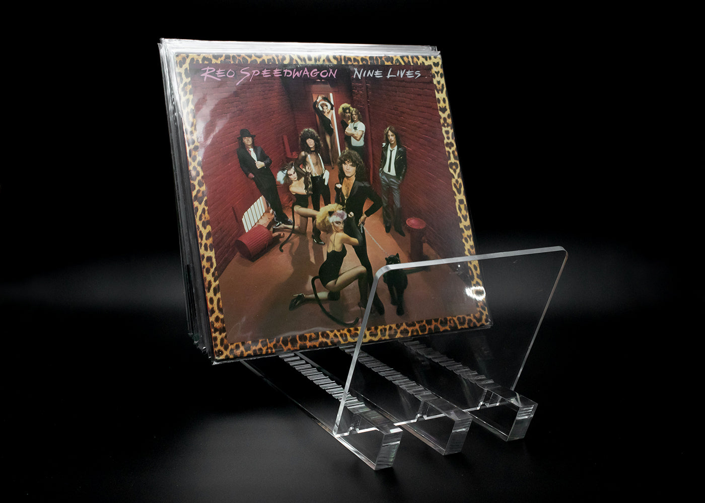 Acrylic Record Stand - 30 LP Holder - Vinyl Storage Solutions