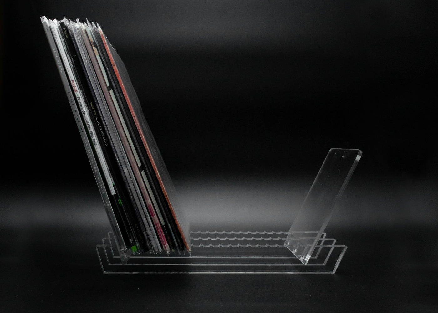 Acrylic Record Stand - 30 LP Holder - Vinyl Storage Solutions