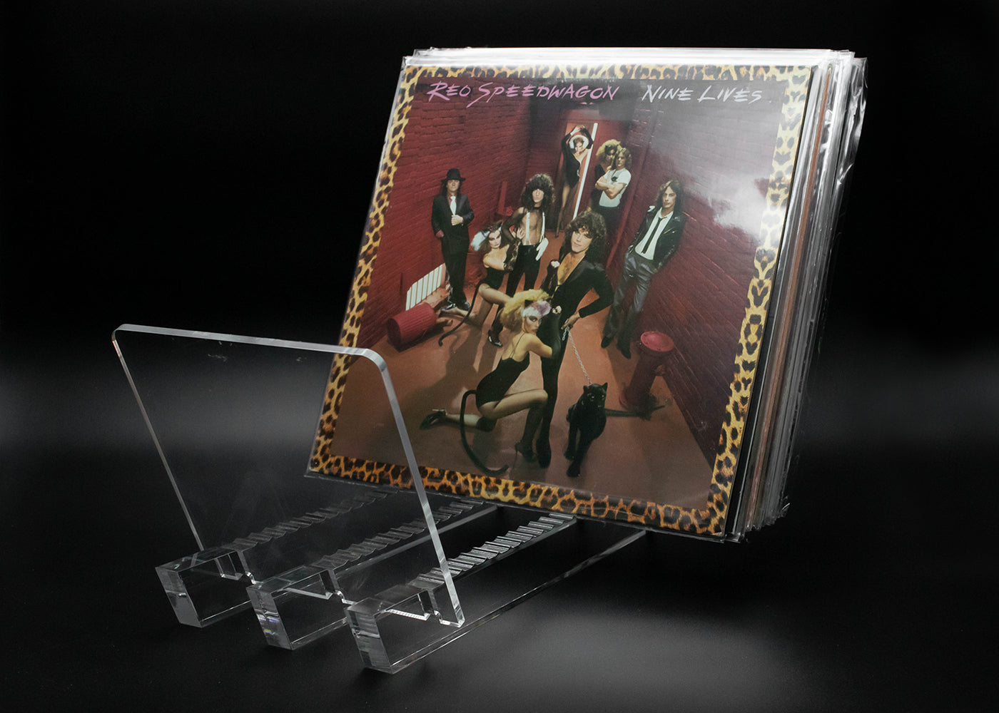 Acrylic Record Stand - 30 LP Holder - Vinyl Storage Solutions